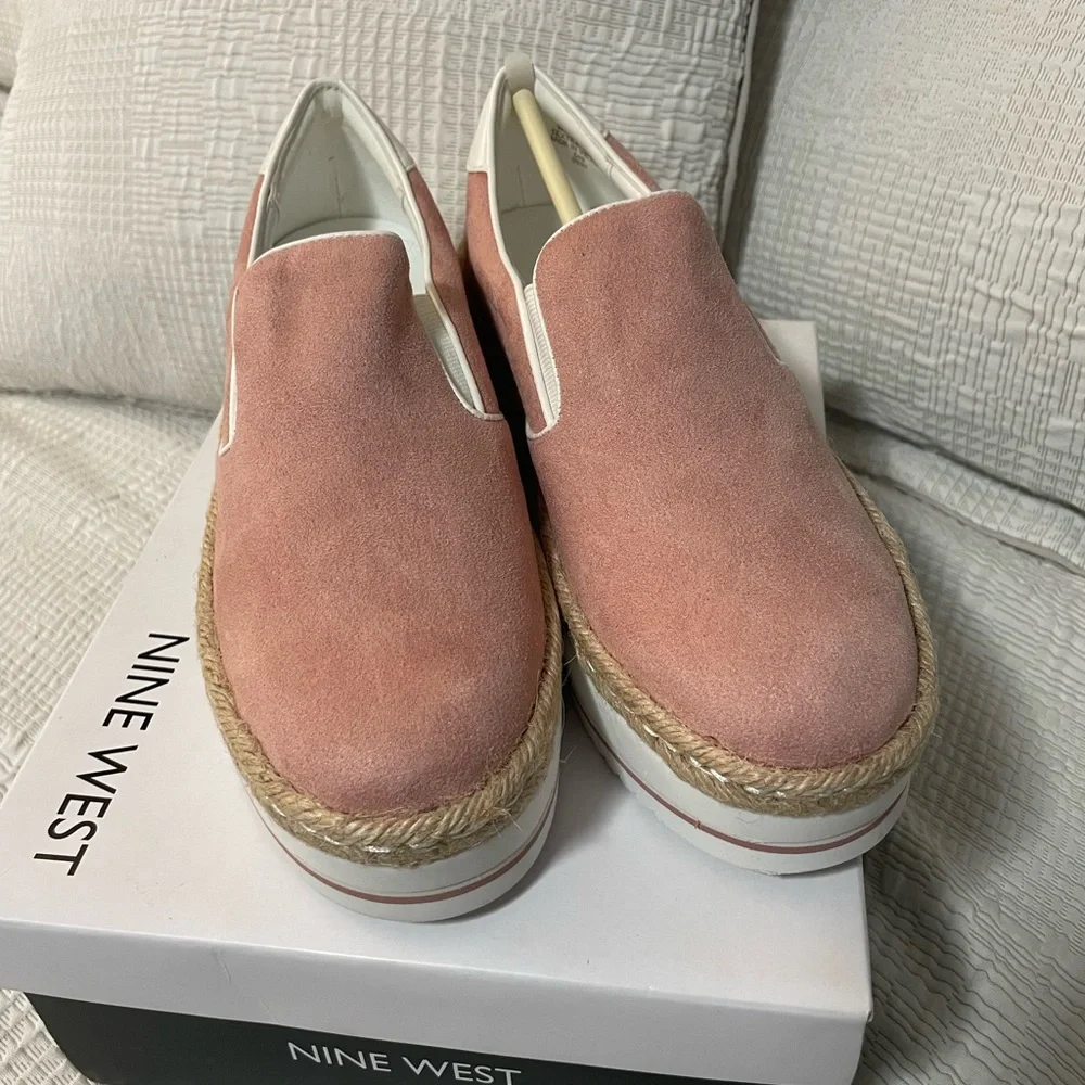 🩷New Women 🌸 Nine West Pink Espadrille Shoes, size 6
